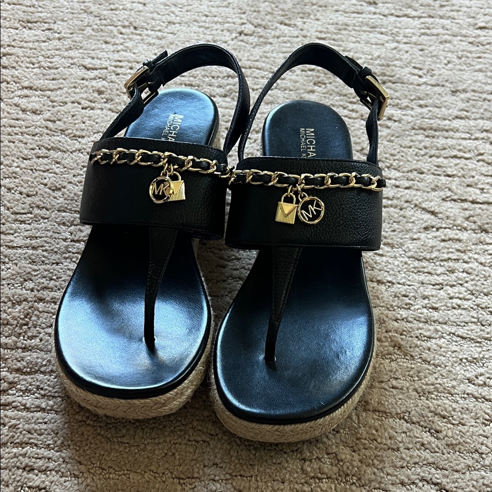 Michael Kors Black Platform Sandals